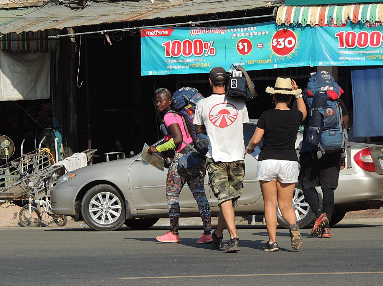 film crew in Phnom Penh