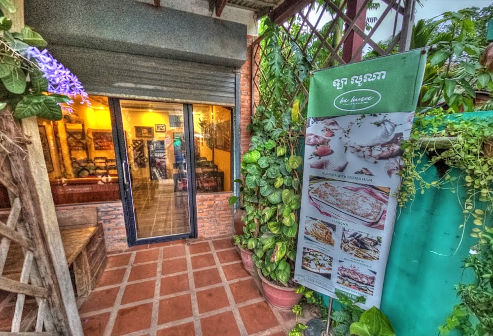 La luna itanliaans restaurant in Siem Reap