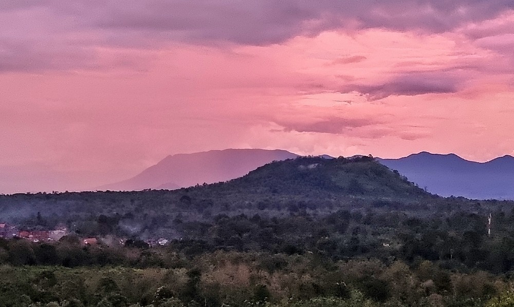 Bolaven plateau sunset