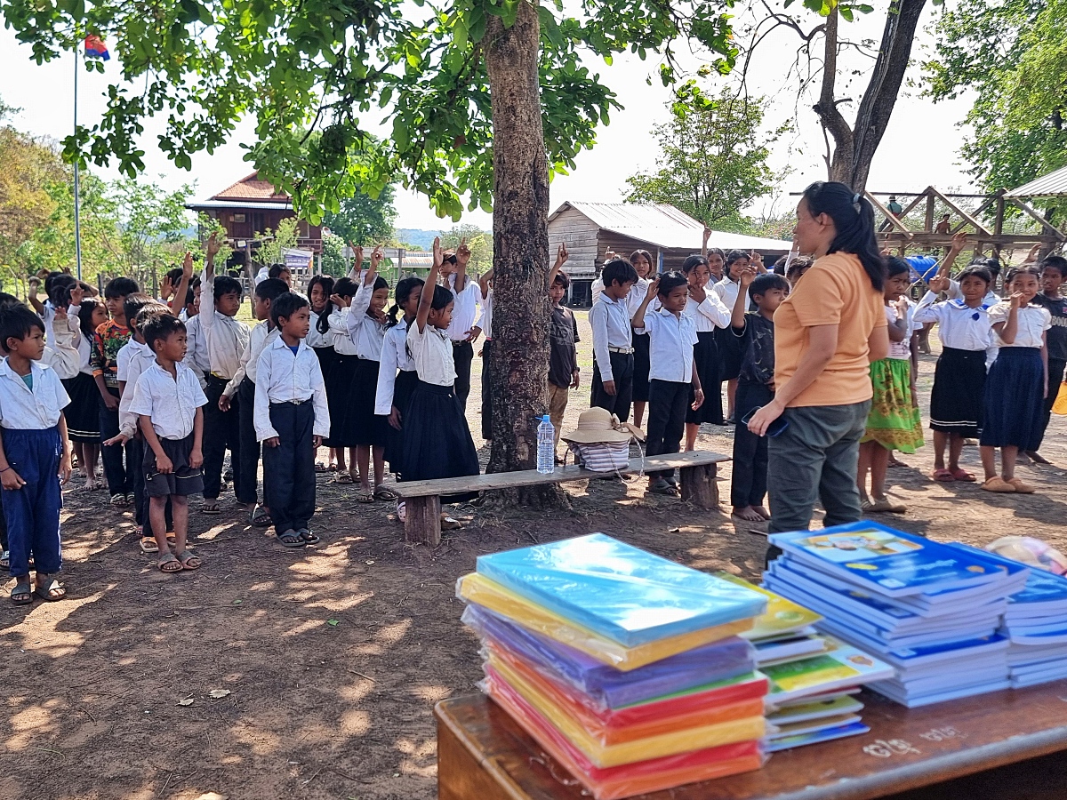 Donatie school in buitengebied